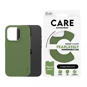 PanzerGlass CARE by ® Mados Dėklas Žalias su MagSafe iPhone '24 6.3 colio Pro