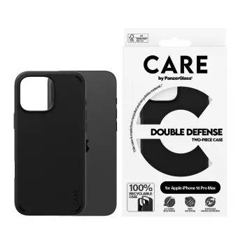 Dėklas PanzerGlass CARE Feature Case Double Defense Black iPhone '24 6.9 colio Pro