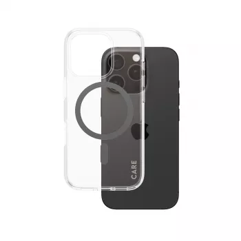 PanzerGlass CARE™ by ® Urban Combat Dėklas Skaidrus su Juodu MagSafe iPhone 16 Pro