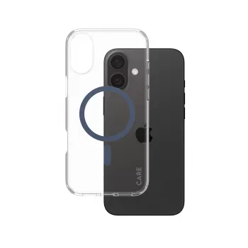 PanzerGlass CARE™ by ® Urban Combat Dėklas Skaidrus su Mėlyna MagSafe iPhone 16 Plus