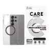 PanzerGlass CARE™ by ® Urban Combat dėklas Skaidrus su slyvų purpurine spalva, Qi suderinamas Samsung Galaxy S25 Ultra