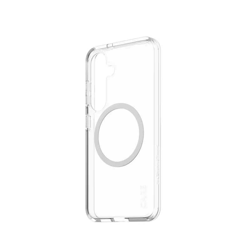 Dėklas PanzerGlass CARE by Flagship Case Skaidrus Urban Combat White Qi suderinamas Samsung Galaxy S25
