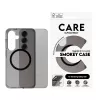 PanzerGlass CARE™ by ® Urban Combat Case Smokey su Juoda Qi suderinama Samsung Galaxy S25