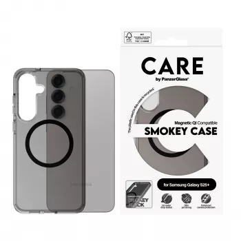 PanzerGlass CARE™ by ® Urban Combat Case Smokey w. Black Qi Compatible Samsung Galaxy S25+