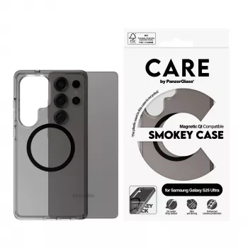 PanzerGlass CARE™ by ® Urban Combat Case Smokey su Juodu Qi suderinamas Samsung Galaxy S25 Ultra