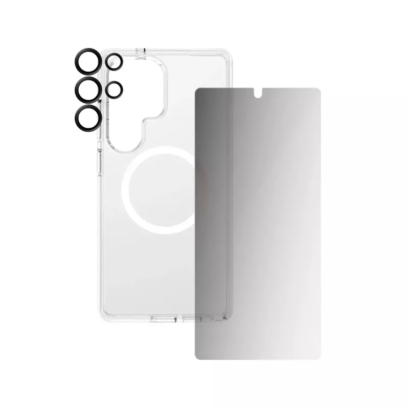 PanzerGlass CARE by ® Flagship 3-in-1 Privatumo rinkinys Samsung Galaxy S25 Ultra – Atsparus įbrėžimams ir smūgiams