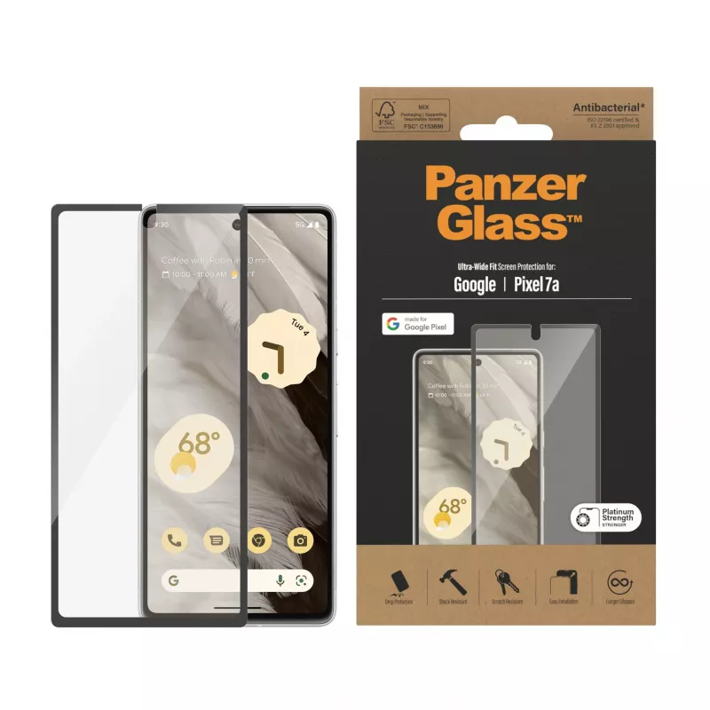 PanzerGlass® ekrano apsauga Google Pixel 7a | Ultra Wide Fit