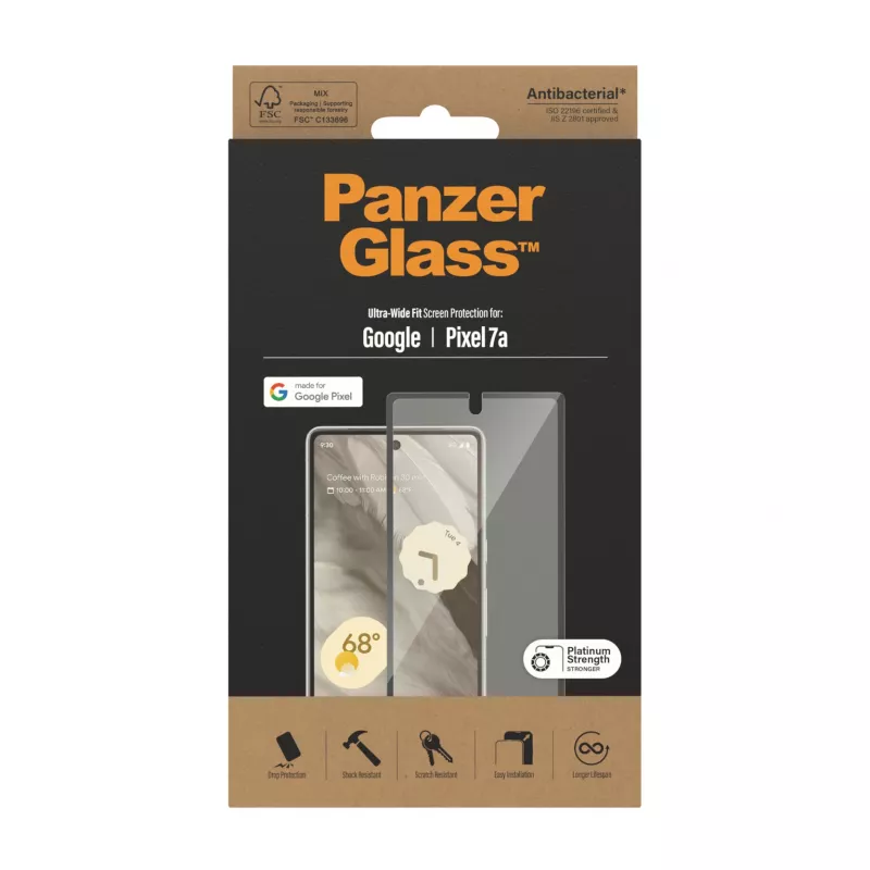 PanzerGlass® ekrano apsauga Google Pixel 7a | Ultra Wide Fit