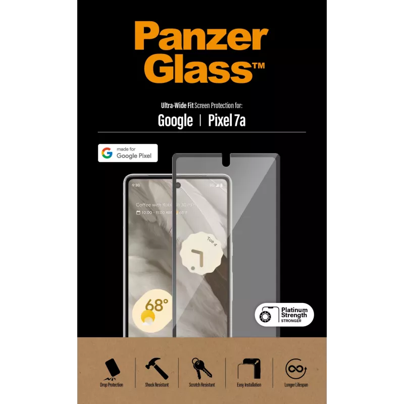PanzerGlass® ekrano apsauga Google Pixel 7a | Ultra Wide Fit