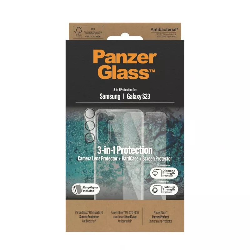 PanzerGlass® 3-in-1 rinkinys Samsung Galaxy S23