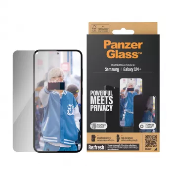 PanzerGlass® privatumo ekrano apsauga Samsung Galaxy S24+ | Ultra-Wide Fit su EasyAligner
