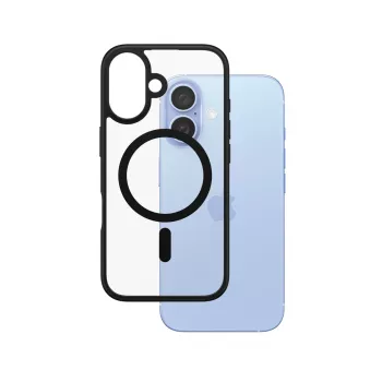 PanzerGlass HardCase Skaidrus su Juodu MagSafe Rėmeliu iPhone 16