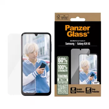 PanzerGlass® apsauginis stiklas Samsung Galaxy A26 5G | Ultra-Wide Fit