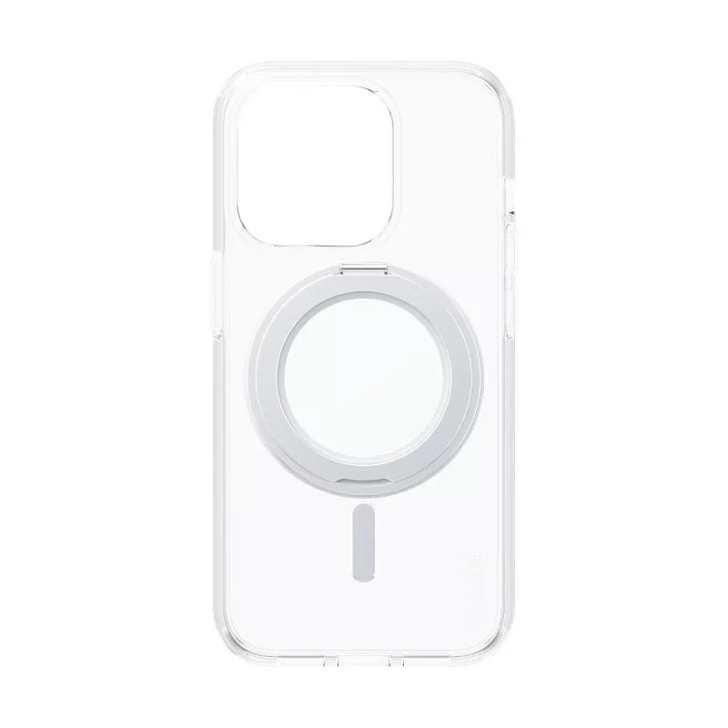 PanzerGlass CARE™ by ® Dėklas Skaidrus su Sidabriniu Stoveliu & MagSafe iPhone 15 Pro