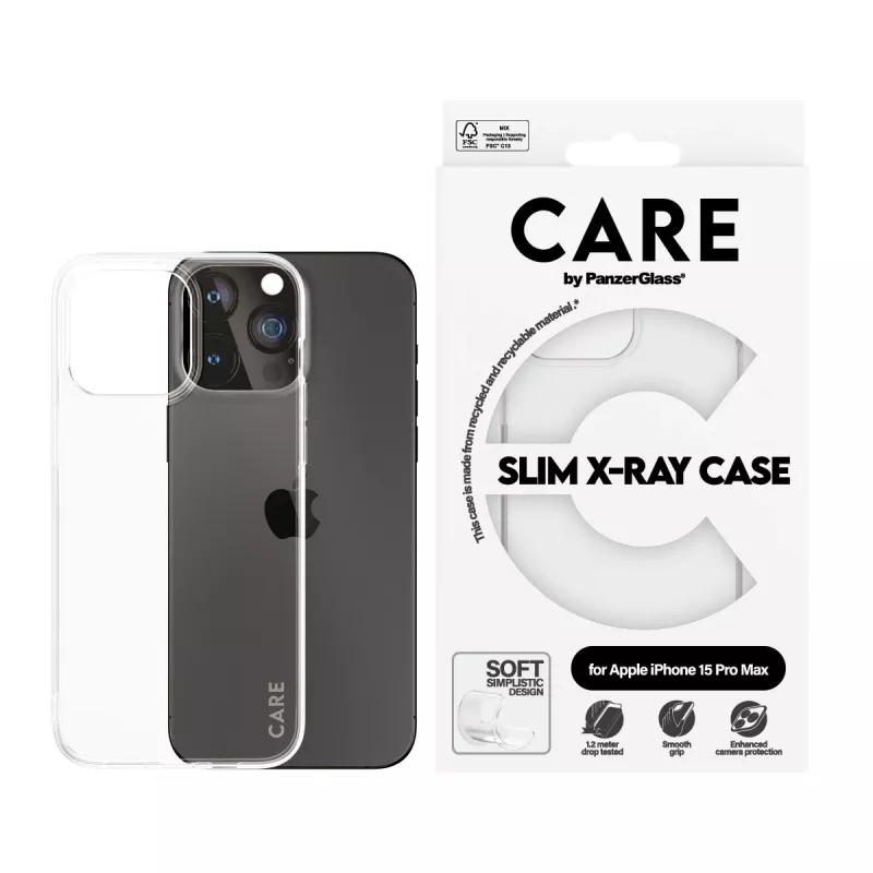 PanzerGlass CARE™ by ® X-Ray Dėklas iPhone 15 Pro Max, Skaidrus