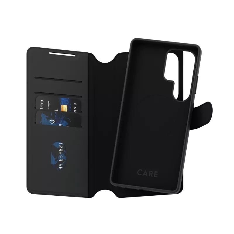 PanzerGlass CARE™ by ® Tango 2-in-1 dėklas su pinigine, suderinamas su Qi, Samsung Galaxy S25 Ultra