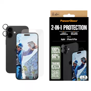 PanzerGlass® 2-in-1 apsaugos rinkinys iPhone 16 Plus