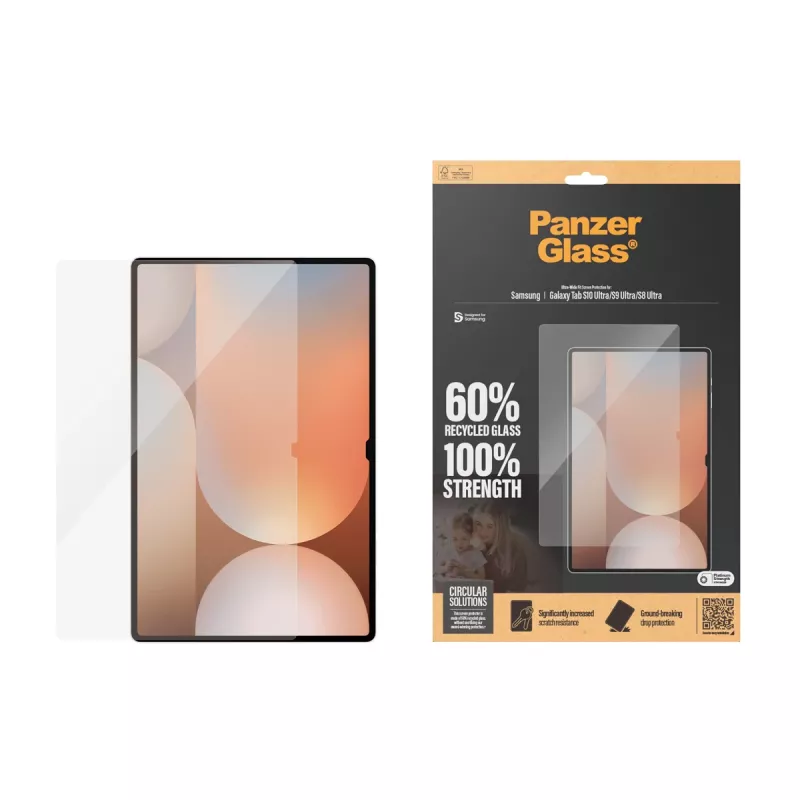 PanzerGlass® Ekrano apsauga Samsung Galaxy Tab S8 Ultra | S9 Ultra | S10 Ultra | Ultra-Wide Fit
