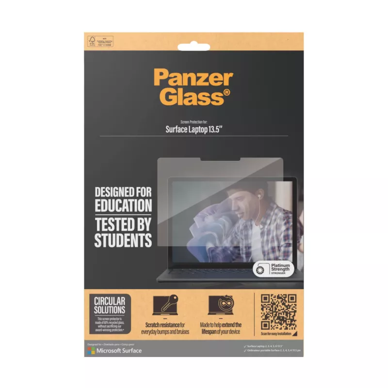 PanzerGlass ® Apsauginis stiklas Microsoft Surface Laptop 13,5 colio | 6 | 5 | 4 | 3 | 2