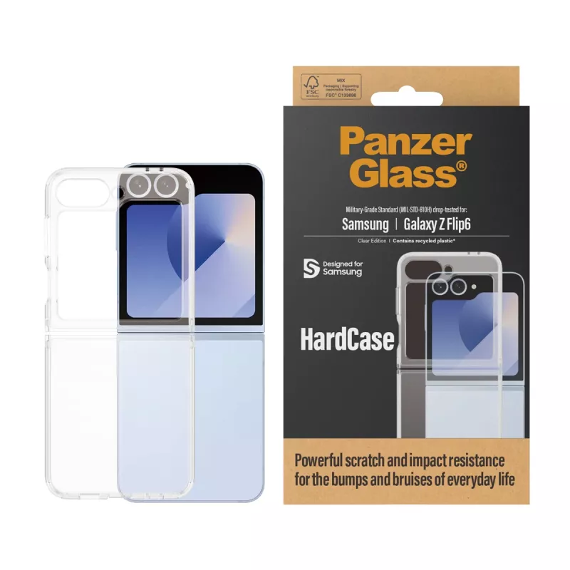 PanzerGlass® HardCase Skaidrus Samsung Galaxy Z Flip6, Dėklas