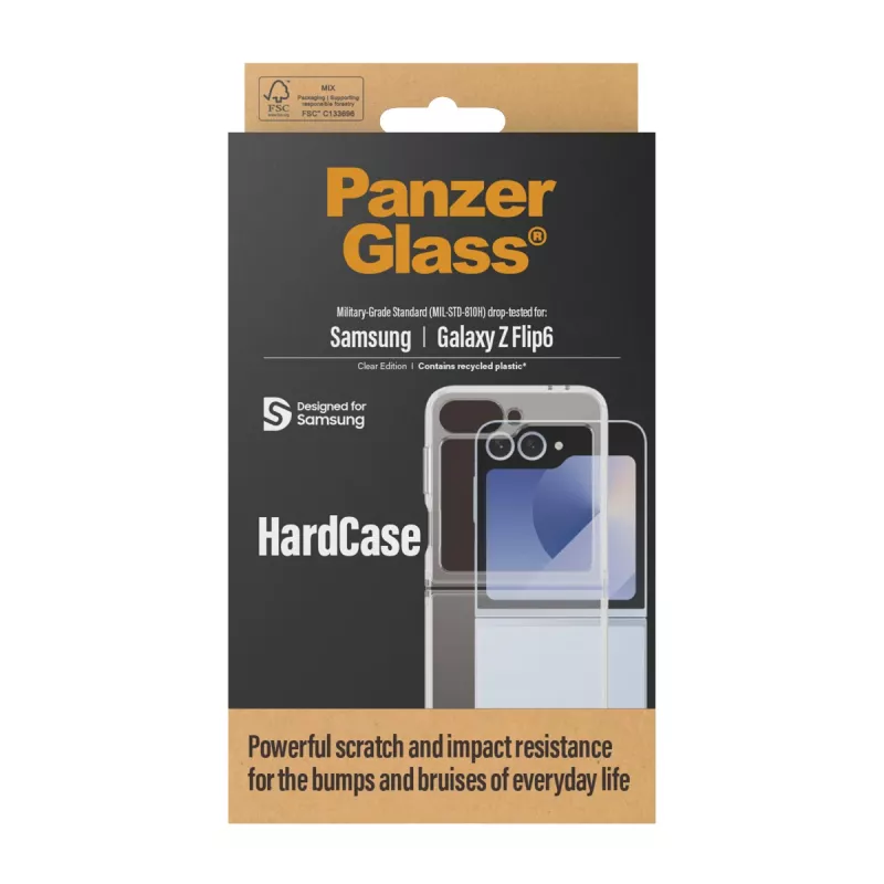 PanzerGlass® HardCase Skaidrus Samsung Galaxy Z Flip6, Dėklas