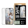 PanzerGlass SAFE. apsauginis stiklas su juodu rėmeliu iPhone 16 Plus | 15 Plus | Ultra-Wide Fit