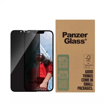 PanzerGlass® Privatumo ekrano apsauga iPhone 17e | 16e | 14 | 13 | 13 Pro | Ultra-Wide Fit
