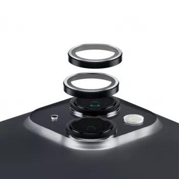 PanzerGlass ® Hoops® kameros objektyvo apsauga juoda iPhone 15 | 15 Plus