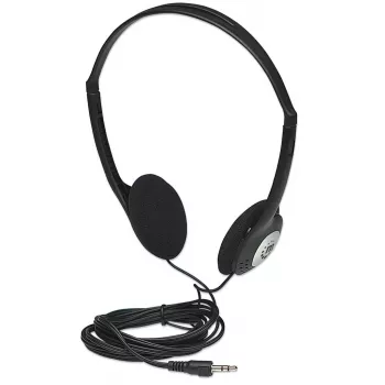 Ausinės MANHATTAN Stereo 3,5 mm juodos