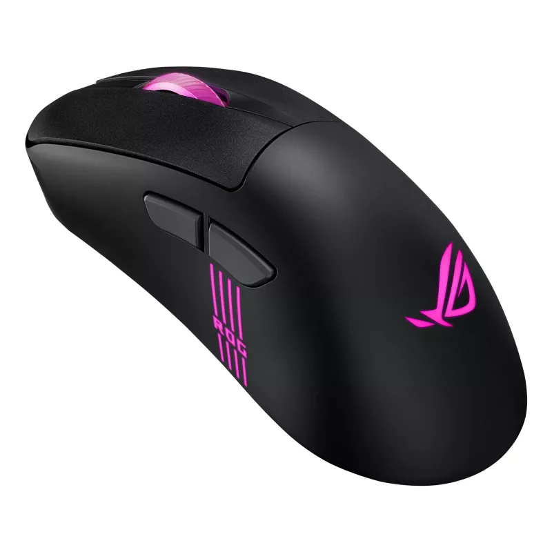 ASUS ROG Keris II Origin BLK pelė žaidimams Dešinė ranka RF belaidis + Bluetooth + USB Type-A Optinė 42000 DPI