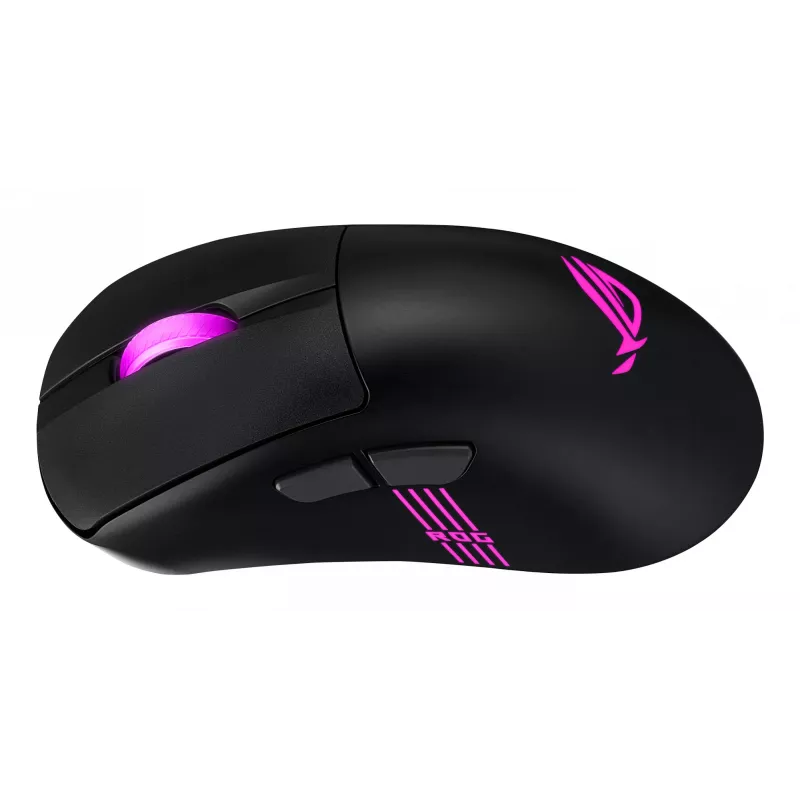 ASUS ROG Keris II Origin BLK pelė žaidimams Dešinė ranka RF belaidis + Bluetooth + USB Type-A Optinė 42000 DPI