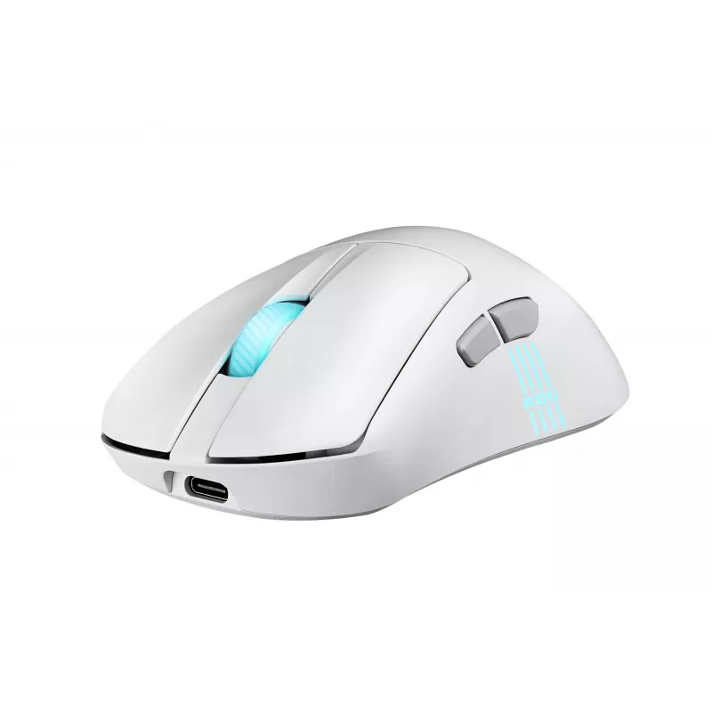 ASUS ROG Keris II Origin WHT pelė žaidimams Dešininei rankai RF belaidė + Bluetooth + USB Type-A Optinė 42000 DPI