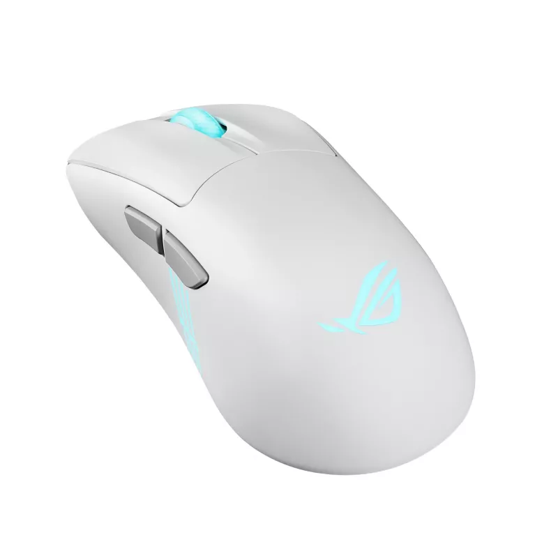 ASUS ROG Keris II Origin WHT pelė žaidimams Dešininei rankai RF belaidė + Bluetooth + USB Type-A Optinė 42000 DPI