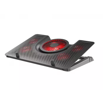 Aušinimo stovas nešiojamam kompiuteriui GENESIS Oxid 550, 43,9 cm (17,3 inch), 5 ventiliatoriai, juodas