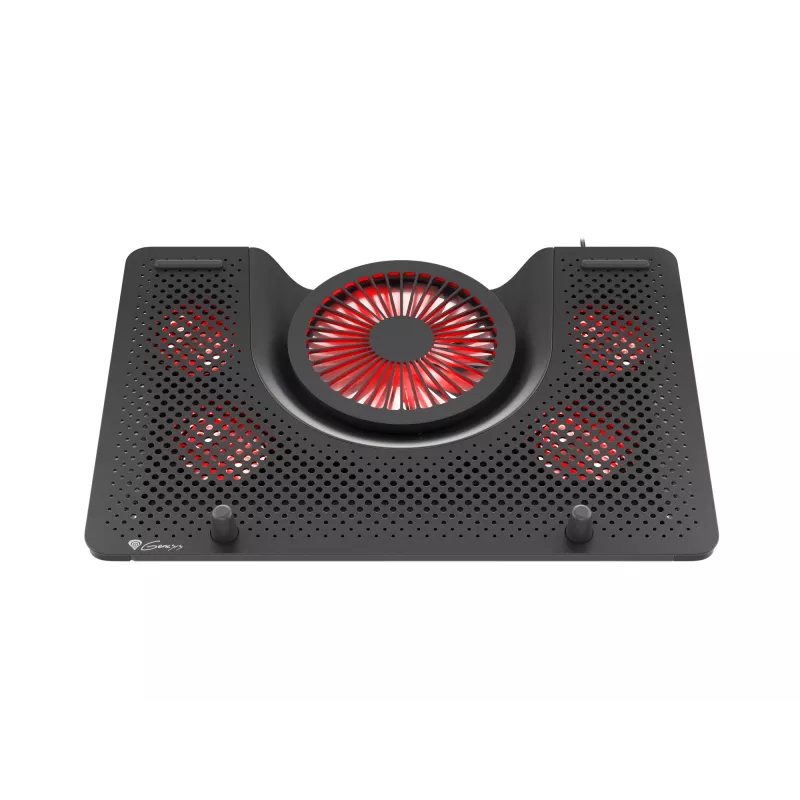 Aušinimo stovas nešiojamam kompiuteriui GENESIS Oxid 550, 43,9 cm (17,3 inch), 5 ventiliatoriai, juodas