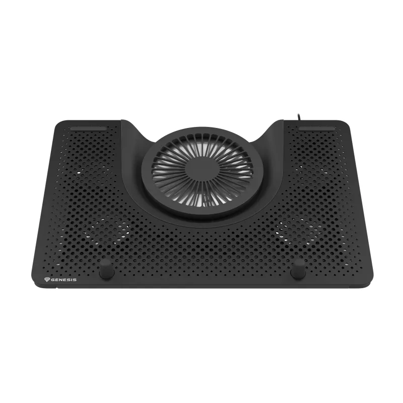 Aušinimo stovas nešiojamam kompiuteriui GENESIS Oxid 550, 43,9 cm (17,3 inch), 5 ventiliatoriai, juodas