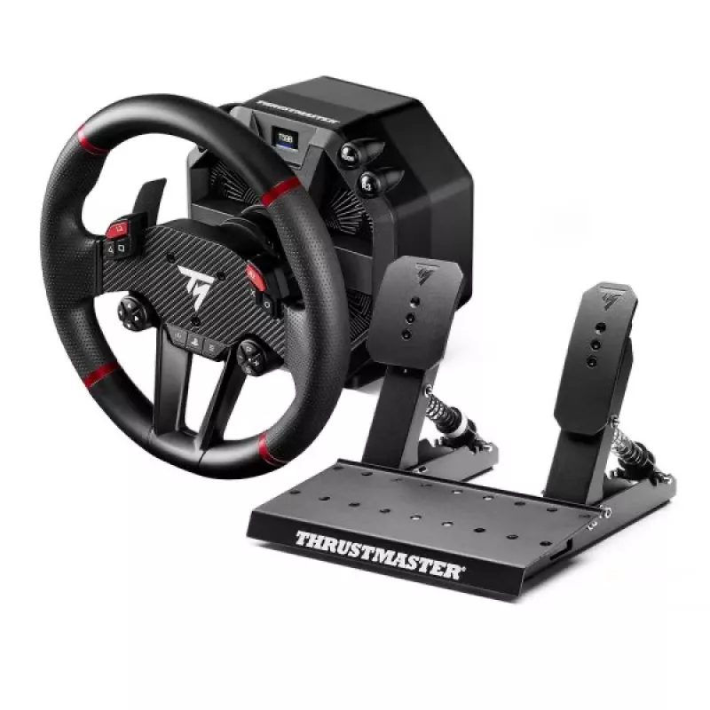 Thrustmaster T598 Juodas, Raudonas USB vairas + pedalai Analoginis / Skaitmeninis PC, PlayStation 4, PlayStation 5