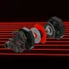 Thrustmaster T598 Juodas, Raudonas USB vairas + pedalai Analoginis / Skaitmeninis PC, PlayStation 4, PlayStation 5