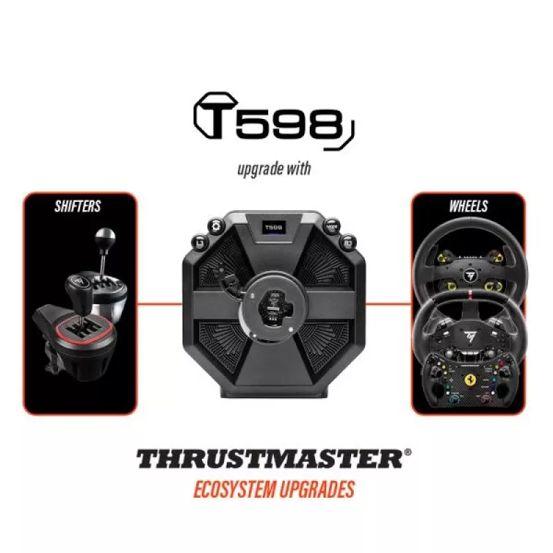 Thrustmaster T598 Juodas, Raudonas USB vairas + pedalai Analoginis / Skaitmeninis PC, PlayStation 4, PlayStation 5