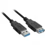 SHARKOON USB kabelis - 2xUSB 3.0 A USB 3.2 Gen 1 (3.1 Gen 1) USB A - 1 m