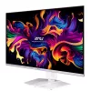 MSI MPG 321URXWDE QD-OLED monitorius 80 cm (31,5 colio) 3840 x 2160 pikselių 4K Ultra HD baltas