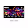 MSI MPG 321URXWDE QD-OLED monitorius 80 cm (31,5 colio) 3840 x 2160 pikselių 4K Ultra HD baltas