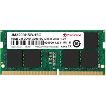 TRANSCEND 16GB JetRam DDR4 3200MHz SoDIMM 260 kontaktų 1r X8 be buferio