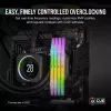 CORSAIR Vengeance RGB 32GB (2x16GB) DDR5 6400MHz CL36 atminties rinkinys – juodas