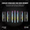 CORSAIR Vengeance RGB 32GB (2x16GB) DDR5 6400MHz CL36 atminties rinkinys – juodas