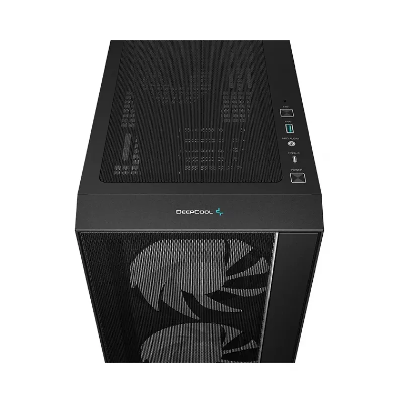 DeepCool MATREXX 55 MESH V4 C vidutinio dydžio (Midi Tower) kompiuterio korpusas, ATX, grūdintas stiklas, be maitinimo bloko, juodas
