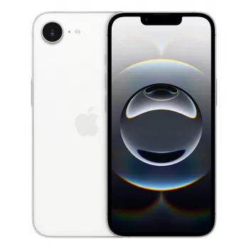 Išmanusis telefonas Apple iPhone 16e — 6,1 colio (15,5 cm) ekranas, A18, 512 GB, Dual SIM, 5G, 48 MP galinė kamera, Baltas