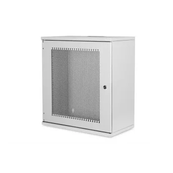 DIGITUS 12U sieninis spintos korpusas, SOHO, nesurinktas 595x540x400 mm, perforuotos priekinės durelės, pilka