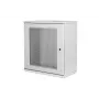 DIGITUS 12U sieninis spintos korpusas, SOHO, nesurinktas 595x540x400 mm, perforuotos priekinės durelės, pilka