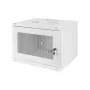 DIGITUS 7U sieninė spinta SOHO nesurinkta 370x540x400 mm perforuotos priekinės durelės pilka